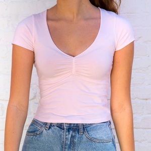 Brandy Melville Light Pink Gina Top